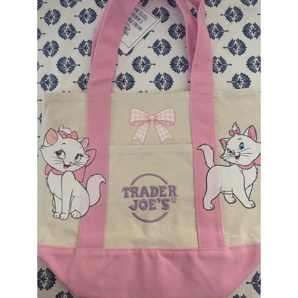 Disney Marie Pink  Custom Made Trader Joes Mini Tote
